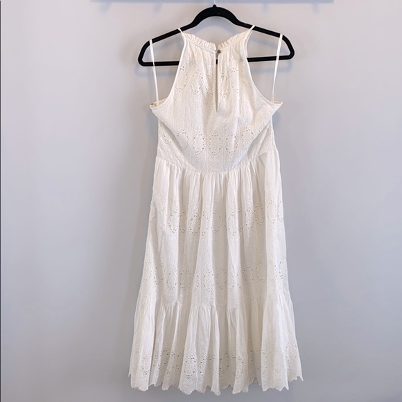 Anthropologie Maeve White Lace Midi Dress - Picture 3 of 3